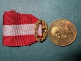 Medalia Ca Rasplata Muncii pentru Invatamant Carol 1 Rege al Romaniei regalista