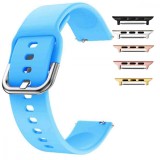Cumpara ieftin Curea din silicon compatibila cu Apple Watch 9|8|7|6|5|4|3|2|1 Series, 49mm|45mm|44mm|42mm, Azure Blue