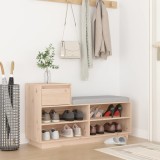 vidaXL Pantofar, 110x34x61 cm, lemn masiv de pin