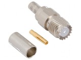 Conector UHF Mini Mufă Mamă Drept Lipire Crimpat pe Cablu