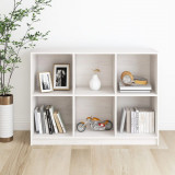 Biblioteca, alb, 104x33x76 cm, lemn masiv de pin GartenMobel Dekor, vidaXL
