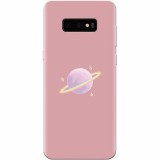 Husa silicon pentru Samsung Galaxy S10 Lite, Saturn On Pink
