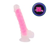 Dildo Rosy Glow Sturdy 21.5cm Pink