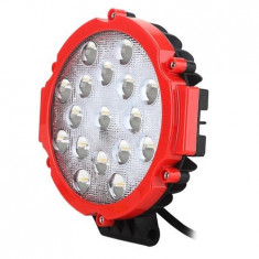 Proiector LED auto off road 51W 12V/24V rosu foto