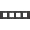 Rama ornament 4P Living Now negru KA4802M4KG, Bticino