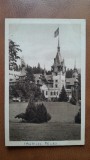 Carte postala, Castelul Peles, perioada interbelica
