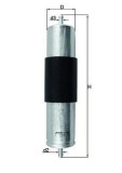 Filtru combustibil BMW X5 (E53) Motor 3.0 d, diam. 55 mm, 274 mm, OE 16126765756