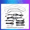 Lumini Ambientale trimuri usi picioare Mercedes C W205 control pe sistemul original sau telefon CarStore Technology
