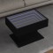 vidaXL Măsuță de cafea cu LED, negru, 70x50x45 cm, lemn prelucrat 847533