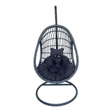 Cumpara ieftin Balansoar Cungo, Pako World, Ratan, Gri, 125x105x195 cm