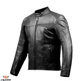 Geaca (jacheta) barbati pentru scuter - motocicleta piele Urban/Heritage Ixon vara model Cranky Air MS culoare: negru Negru M
