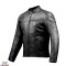 Geaca (jacheta) barbati pentru scuter - motocicleta piele Urban/Heritage Ixon vara model Cranky Air MS culoare: negru Negru XXL