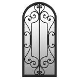 Cumpara ieftin Oglinda de gradina, negru, 100x45 cm, fier, uz exterior