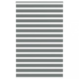vidaXL Jaluzea tip zebra gri &icirc;nchis lățime țesătură 145,9 cm poliester
