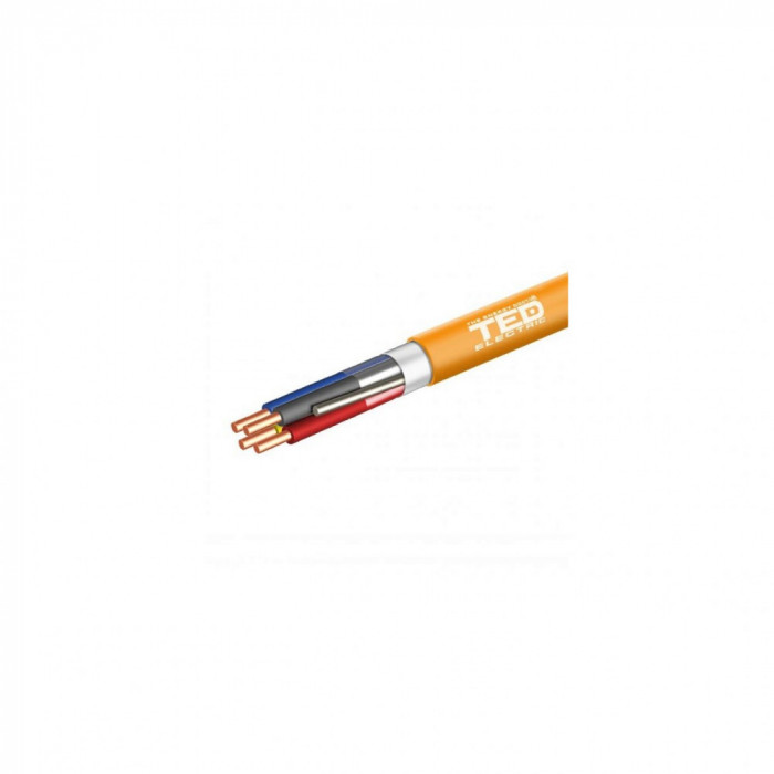 Cablu incendiu JE - H (ST) H E30/E90 2 X 2 X 0,8 portocaliu rola 100ml TED002464 BBB