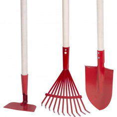 Set de unelte Strend Pro Herrison 9357G, grădinărit, greblă - lopată - sapă, mini, 900 mm