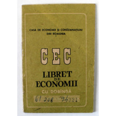 C.E.C. , LIBRET DE ECONOMII , EMIS IN 1985
