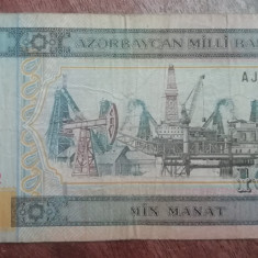 M1 - Bancnota foarte veche - Azerbaidjan - 1000 manat - 2001
