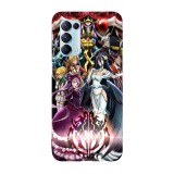 Husa compatibila cu Oppo A74 5G, Viceversa, model The king and his folowers Overlord, Silicon, TPU, Transparent, Carcasa