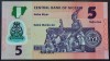BANCNOTA EXOTICA 5 NAIRA - NIGERIA, anul 2015 *cod 18 B = UNC POLYMER