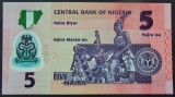 BANCNOTA EXOTICA 5 NAIRA - NIGERIA, anul 2015 *cod 18 B = UNC POLYMER