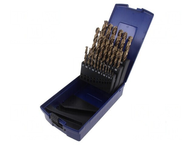 Burghie cu cobalt pentru metal - Set de 25 bucăți