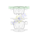 Set placute frana Icer 182020, parte montare : Punte Fata