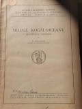 1942 Mihail Kogalniceanu. Activitatea literara, N. Cartojan, Academia Romana