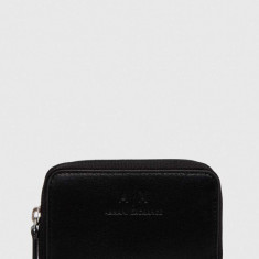 Armani Exchange portofel femei, culoarea negru