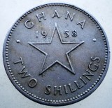1.655 GHANA KWAME NKRUMAH 2 TWO SHILLINGS 1958