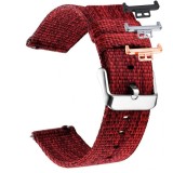 Curea material textil, compatibila Huawei Watch Fit 1, cu adaptor dedicat, Mahon Red