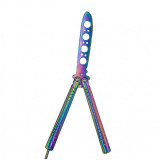 Cutit fluture Butterfly, Balisong 21 cm, fade, fara tais, de antrenament, model crocodil