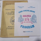 SESIUNEA STIINTIFICA JUBILIARA.ANIVERSAREA A 275 ANI SPITALUL COLTEA+ PROGRAM R4