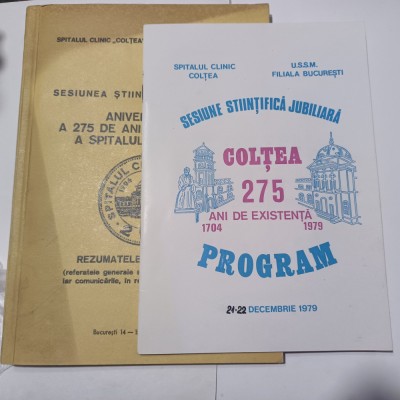 SESIUNEA STIINTIFICA JUBILIARA.ANIVERSAREA A 275 ANI SPITALUL COLTEA+ PROGRAM R4 foto