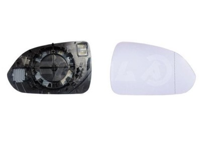 Geam oglinda exterioara cu suport fixare Kia Stonic, 09.2017-, partea Dreapta, incalzit; sticla convexa; geam cromat, Aftermarket foto