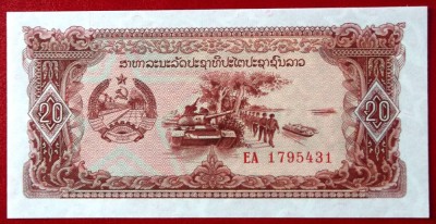 Laos 20 Kip 1979 UNC necirculata ** foto
