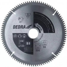 Pânze de fierastrau circular cu carburi metalice pentru aluminiu100z-200x30mm, Dedra
