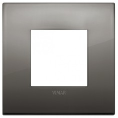 Rama Ornament 2M metal Vimar Arke crom negru 19642.09