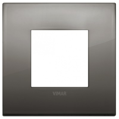Rama Ornament 2M metal Vimar Arke crom negru 19642.09 foto