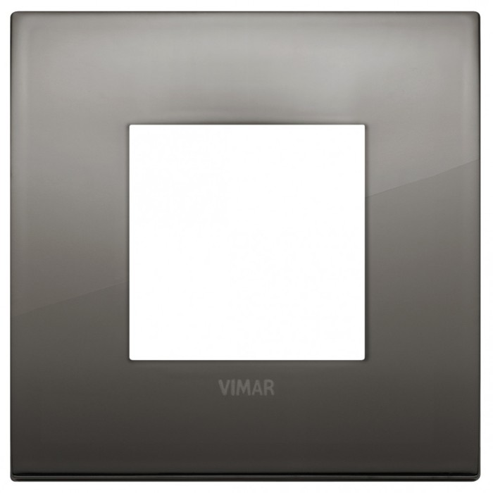 Rama Ornament 2M metal Vimar Arke crom negru 19642.09