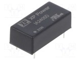 Convertor DC/DC 1W XP POWER 24VDC la 5VDC și -5VDC DIP THT