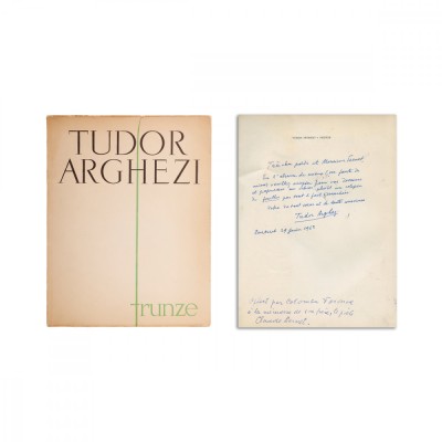 Tudor Arghezi, Frunze, 1961, cu o amplă dedicație pentru Claude Sernet foto