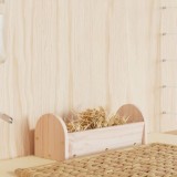 VidaXL Hrănitor pentru f&acirc;n de iepuri, 28x10x10 cm, lemn masiv brad