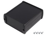 Carcasa universala TEKO TEKAM 21.9 din aluminiu, neagra, dimensiuni 85x100x37mm