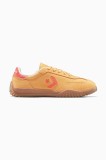 Converse sneakers din piele &icirc;ntoarsă Run Star Trainer culoarea galben, A15089C