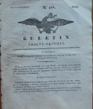 Ziarul Buletin, gazeta oficiala a Principatului Valahiei, nr. 109, 1843
