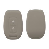 Husa Cheie Auto Kwmobile pentru Dacia/Renault 2 Butoane, Gri, Silicon, KWM000012VM004C