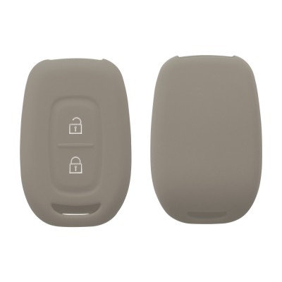 Husa Cheie Auto Kwmobile pentru Dacia/Renault 2 Butoane, Gri, Silicon, KWM000012VM004C foto