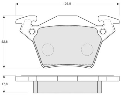MTR MT613 set placute frana,frana disc foto