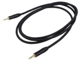 Cablu audio Jack 3,5mm stereo 1,5m negru Reds Music